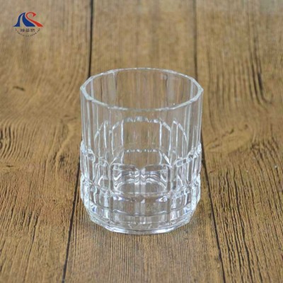 Bar Glass Tumbler for Whisky 8oz Clear Color Drinking Mug