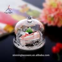 FALAJA glass cake dome cake plate butter dish for home or restaurant