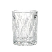 Eco-friendly Drinking Mug Healthy Daily Use Glass Tumbler Clear Glasswar Vodka Cups 10oz Embossed Whisky Cup for Party Shop Gift